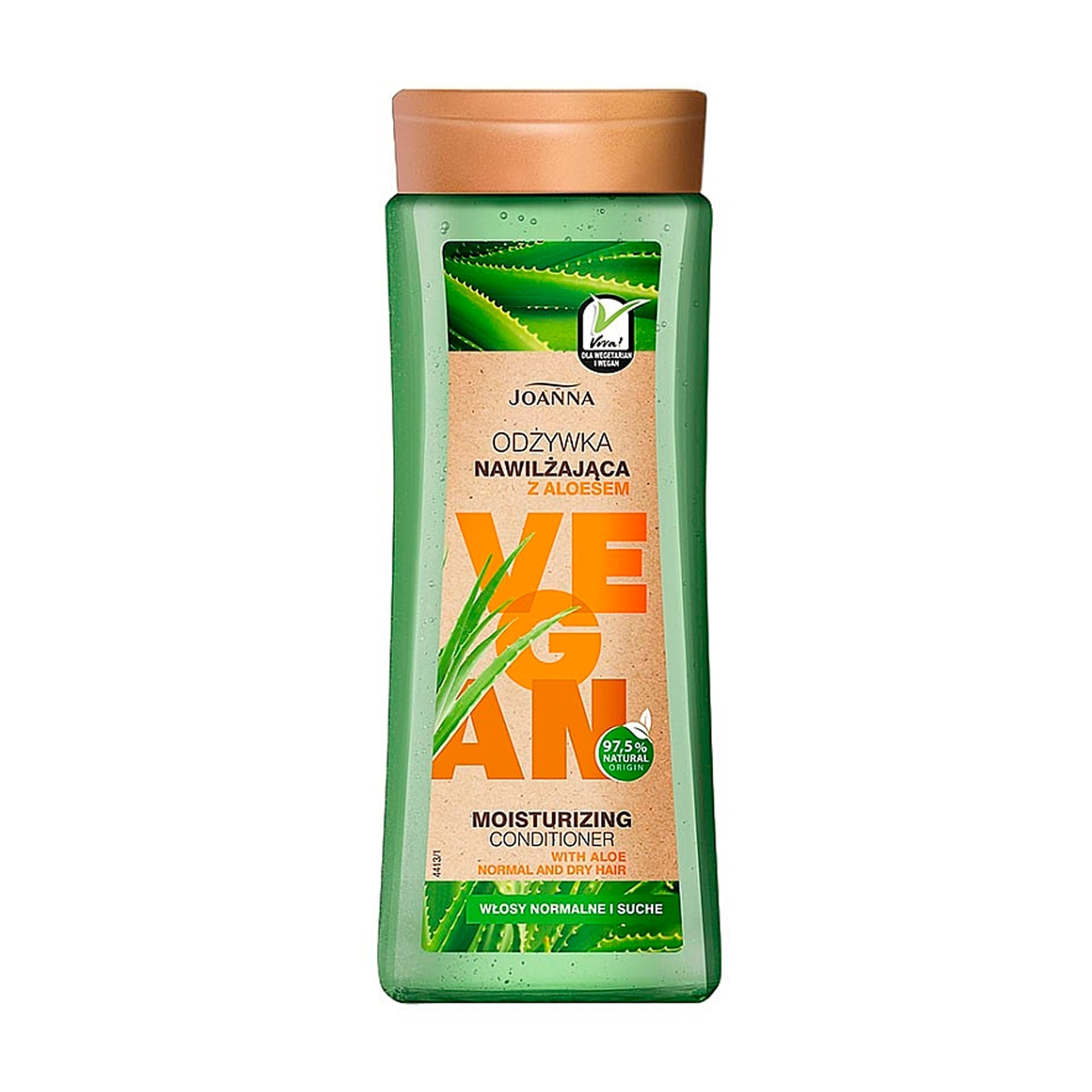Кондиціонер Joanna Vegan Moisturizing Conditioner для нормального та сухого волосся,  з алое, 300 мл